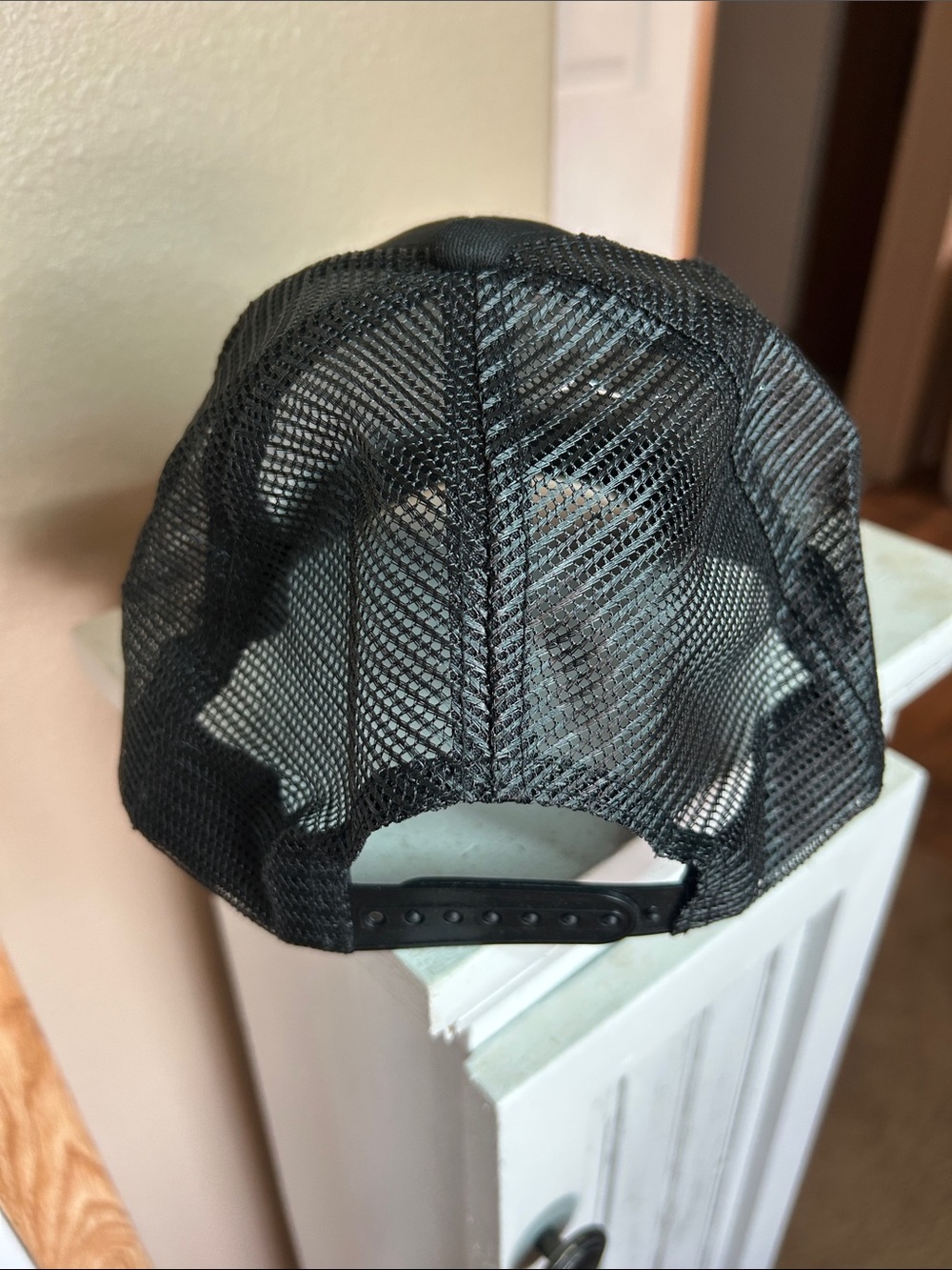 SALTY Black Trucker Hat with White Palm Logo - Picture 3 of 3